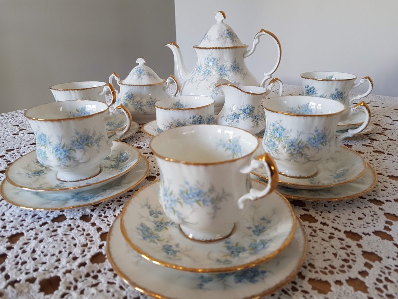 Paragon Remember Me Vintage china tea set to hire from the Vintage Teacup Queen