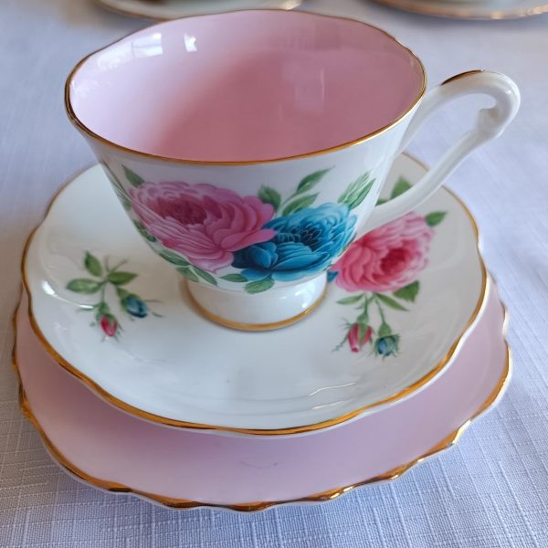 pink vintage china teacup