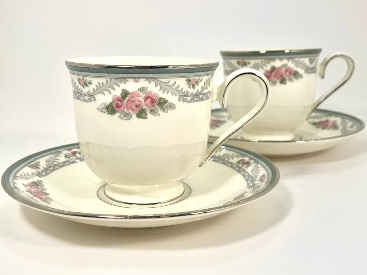 Lenox Country Romance fine china teacups for hire